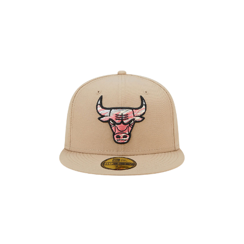 CHICAGO BULLS TEAM NEON BEIGE 59FIFTY FITTED